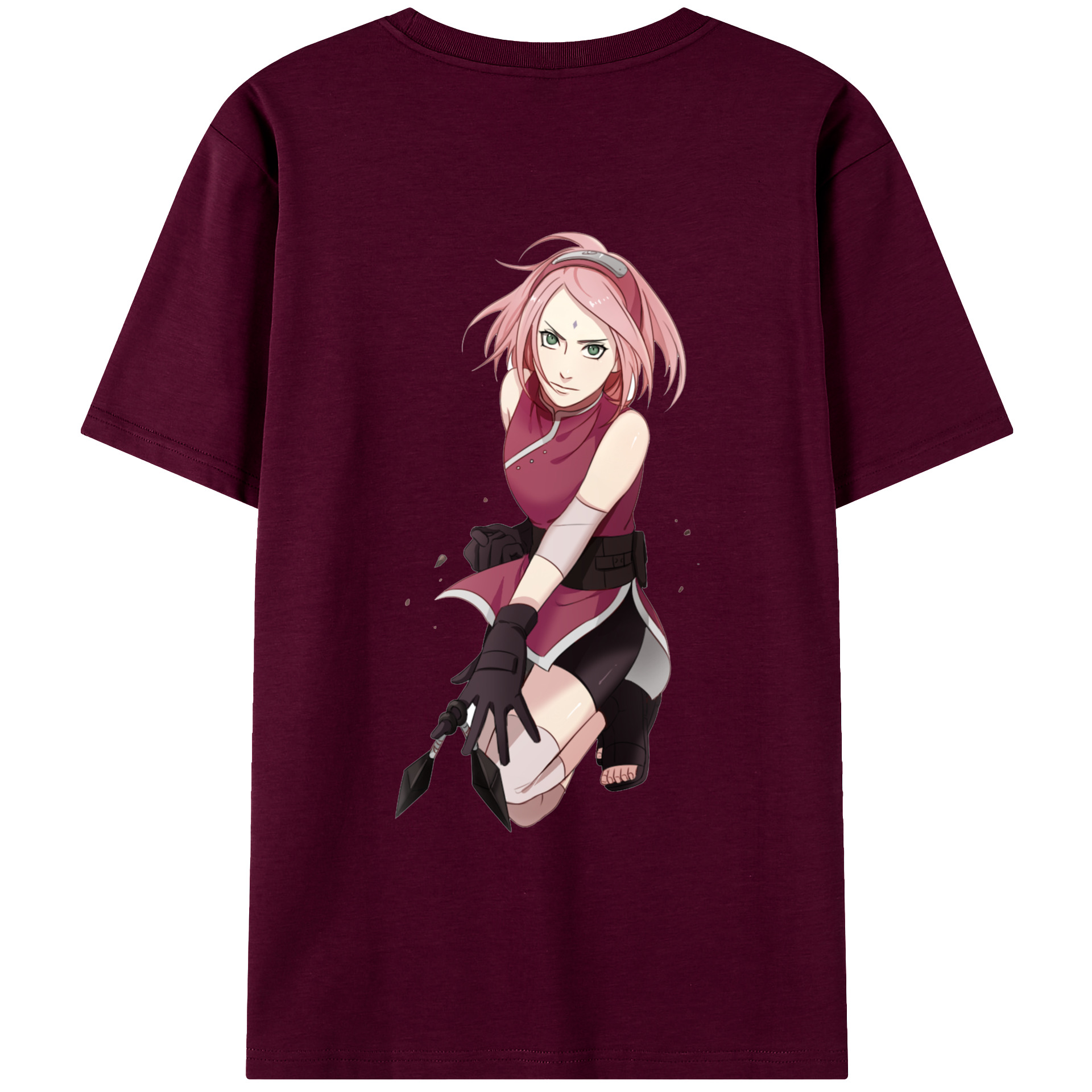 （画像用） NARUTO -ナルト- 春野サクラ Haruno Sakura レディース半袖Tシャツ(バックプリント)